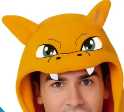 Costume da drago arancione per uomo