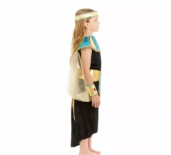 Costume da egiziana nera per bambina