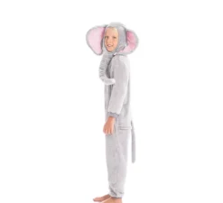 Costume da elefante con orecchie e proboscide per bambini