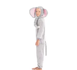 Costume da elefante con orecchie e proboscide per bambini