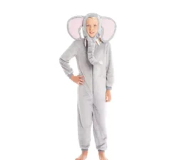 Costume da elefante con orecchie e proboscide per bambini