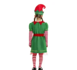 Costume da Elfa polare in abito verde e rosso per bambina