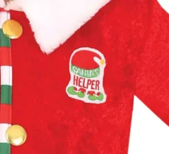 Costume da Elfo aiutante di Babbo Natale con cappello per bambino