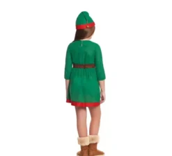 Costume da Elfo di Natale Aiutante di Babbo Natale per bambina