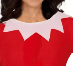 Costume da elfo di Natale sulla mensola per donna