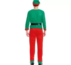 Costume da elfo natalizio da aiutante di Babbo Natale per uomo