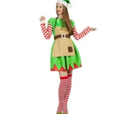 Costume da elfo natalizio per una donna