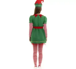 Costume da Elfo polare in abito verde e rosso per donna