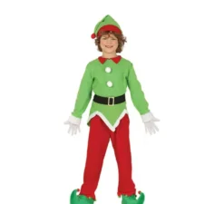 Costume da Elfo rosso e verde per bambino