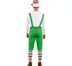 Costume da elfo verde con cappello per uomo