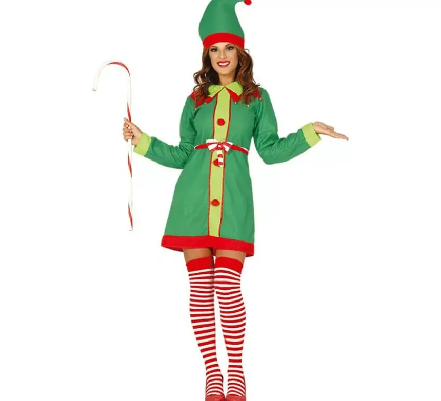 Costume da Elfo verde per donna