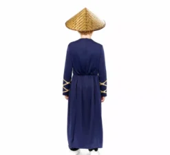Costume da eroe cinese blu per ragazzi
