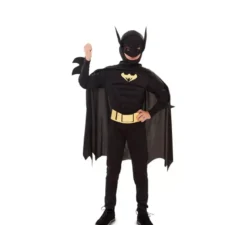 Costume da eroe da pipistrello muscoloso per ragazzo