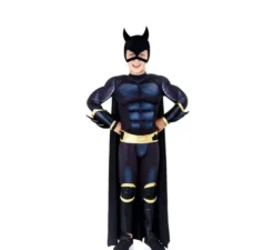 Costume da eroe pipistrello con maschera per bambino