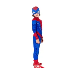 Costume da eroe ragno comico blu per bambino