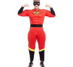 Costume da eroe rosso per uomo