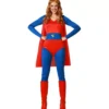 Costume da Eroina dei fumetti rosso e blu per donna