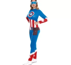 Costume da eroina della stella americana per donna