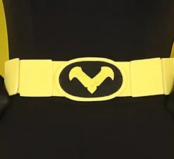 Costume da Eroina Oscura con mantello giallo per teenager