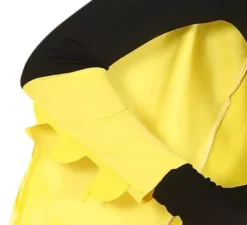 Costume da Eroina Oscura con mantello giallo per teenager