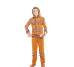Costume da eschimese arancione per bambino