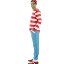 Costume da escursionista a righe da uomo