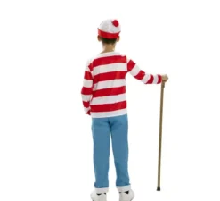 Costume da escursionista a righe per bambini