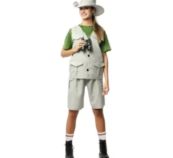 Costume da esploratrice della natura con cappello per donna