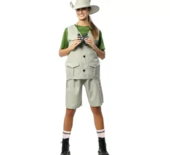 Costume da esploratrice della natura con cappello per donna