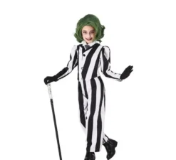 Costume da fantasma abito bianco e nero per ragazza