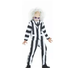 Costume da Fantasma a righe larghe per bambino
