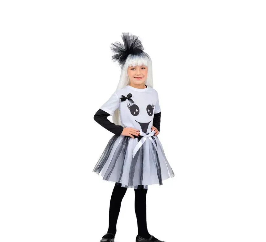 Costume da fantasma incantevole per ragazza con tutù