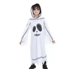 Costume da fantasma incatenato con cappuccio per bambino