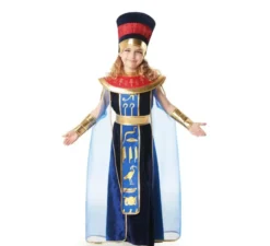 Costume da faraone egiziano blu per bambine