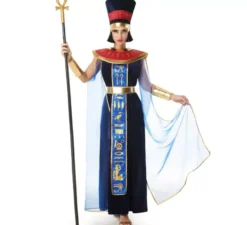 Costume da faraone egiziano blu per donna