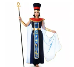 Costume da faraone egiziano blu per donna