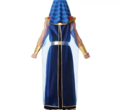 Costume da faraone egiziano blu per uomo