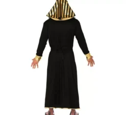 Costume da faraone egiziano nero per uomo