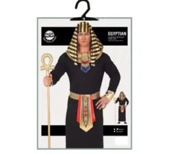 Costume da faraone egiziano nero per uomo