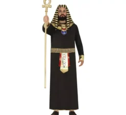 Costume da faraone egiziano nero per uomo