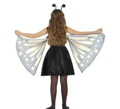 Costume da farfalla gialla a pois per bambina