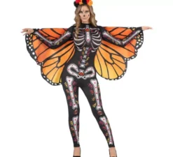 Costume da Farfalla Monarca di Catrina per donna