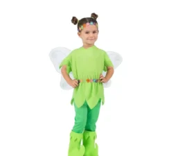 Costume da Fata Floreale con Ali e Copricapo per Bambina