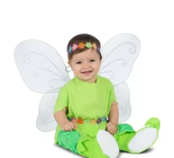 Costume da Fata Floreale con Ali e Copricapo per Neonata