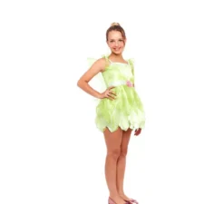 Costume da fata floreale verde per bambina