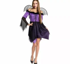 Costume da fata gotica viola per donna
