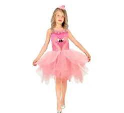 Costume da fenicottero rosa per bambina