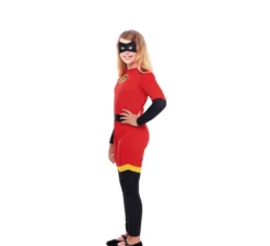 Costume da festa dell'incredibile eroina rosso per bambina