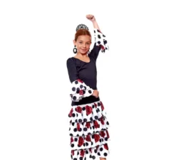 Costume da Flamenco o Sevillana Rosana per bambina