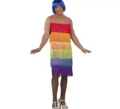 Costume da Flapper con frange Gay Pride per Uomo